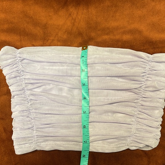 FREE People Under It All Mesh Bandeau Lilac SZ XS New With Tags - Picture 7 of 7